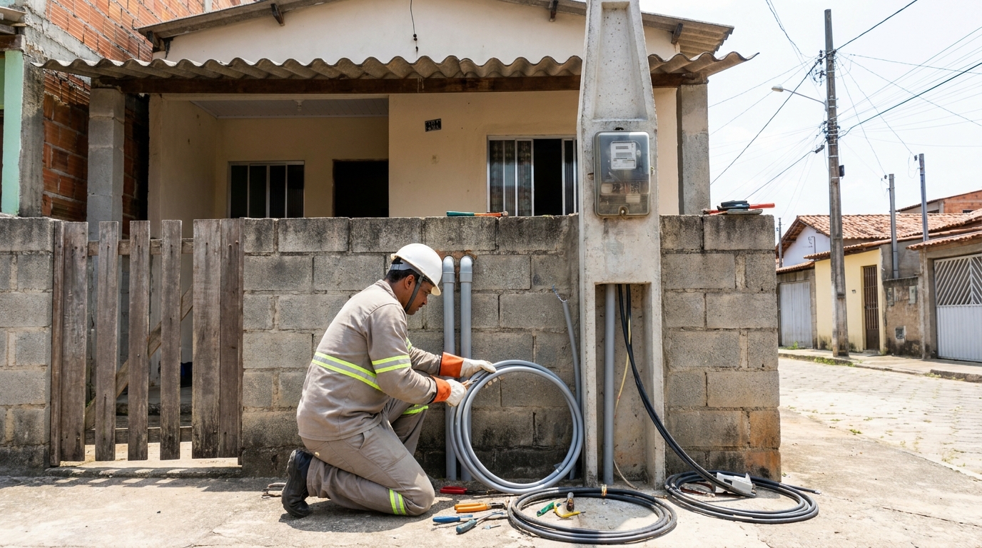 Instalação de Poste Padrão em Manaus‑AM